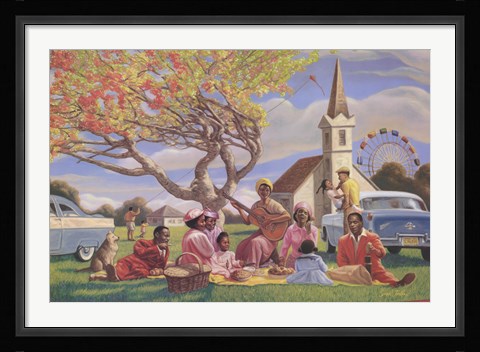 Framed Sunday Picnic Print
