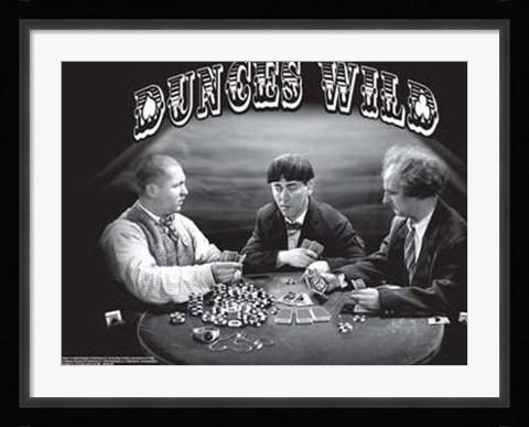 Framed Three Stooges: Dunces Wild Print