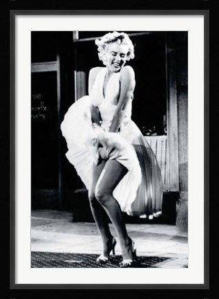 Framed Marilyn Monroe In 'The Seven Year Itch' Print