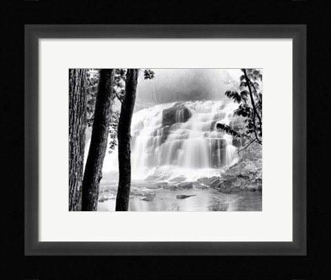 Framed Waterfall Lake Print