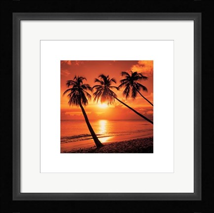 Framed Tropical Sunset Print