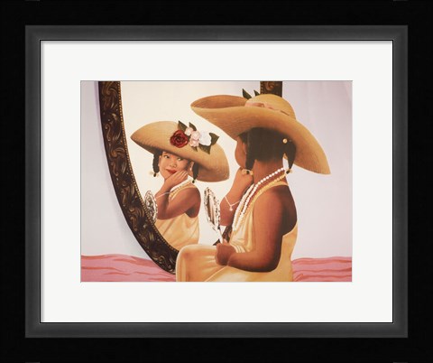 Framed Playful Reflections Print