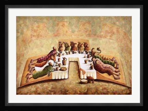 Framed Lord's Last Supper Print