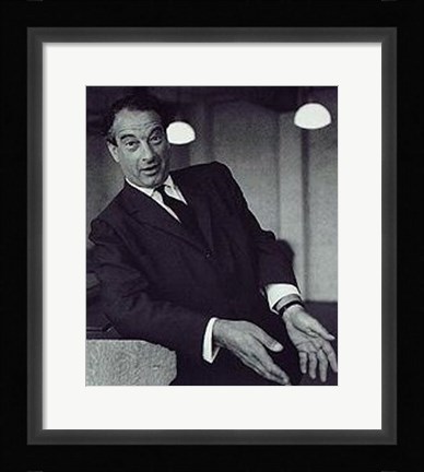 Framed Victor Borge Print