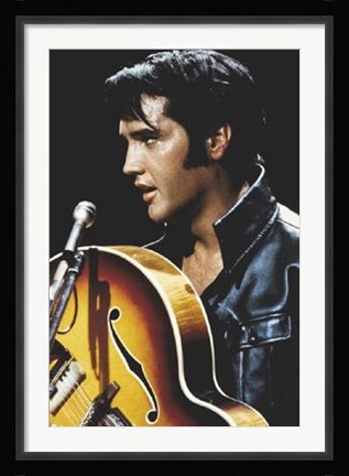 Framed Elvis: King Of Rock and Roll Print