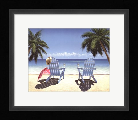 Framed Cocktails For Two Print