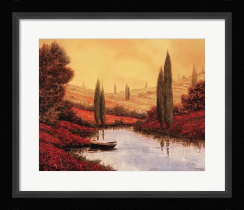 Framed Silenzio Tra I Cipressi Print