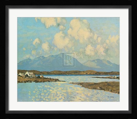 Framed Connemara Cottages Print