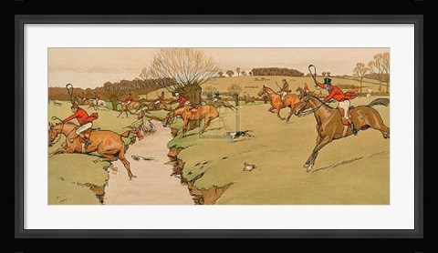 Framed Cottesbrook Hunt (the Brook) Print