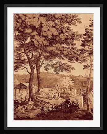 Framed Arcadia (Sepia) II Print