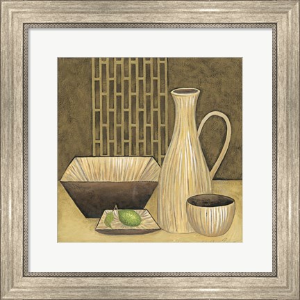 Framed Bamboo Vase Print