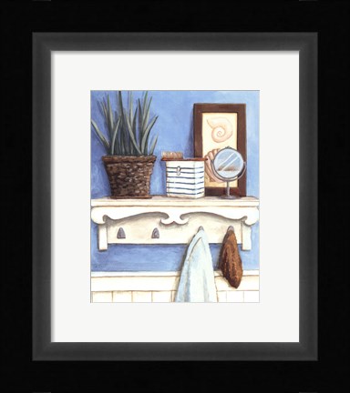 Framed Coastal Bath IV Print
