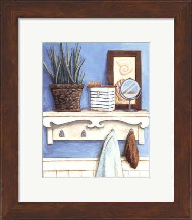 Framed Coastal Bath IV Print