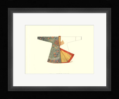 Framed Asian Costume I Print