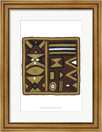 Framed Tribal Rhythms I Print