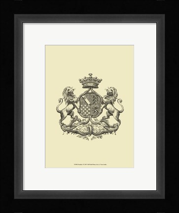 Framed Heraldry I Print
