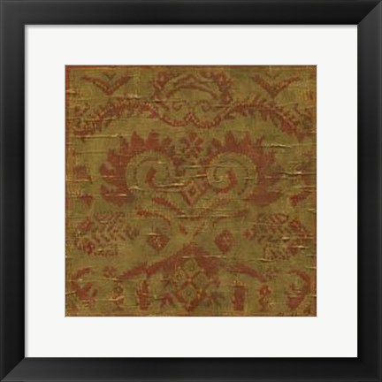 Framed Old World Tapestry I Print