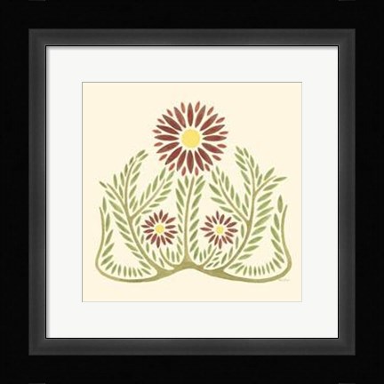 Framed Flourishing Blossoms I Print
