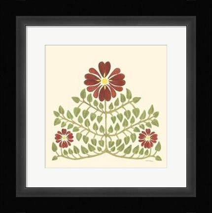 Framed Flourishing Blossoms II Print