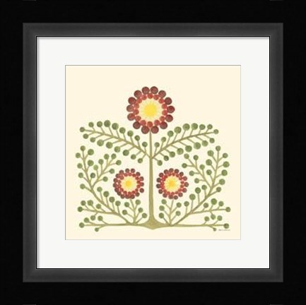 Framed Flourishing Blossoms III Print