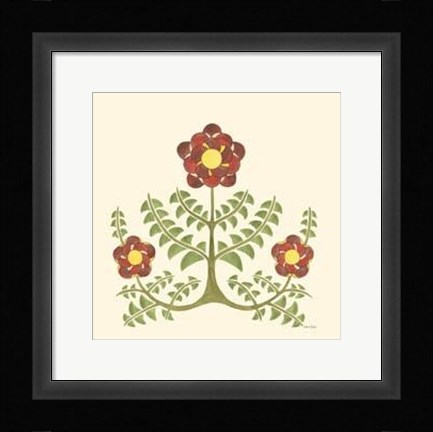 Framed Flourishing Blossoms IV Print