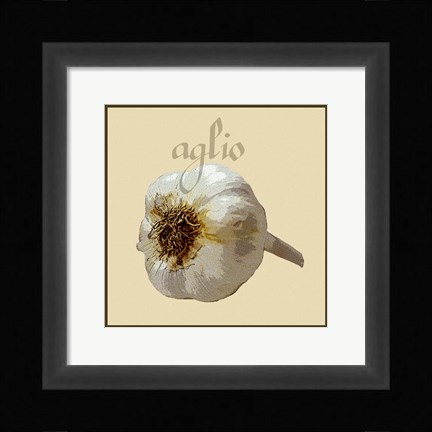 Framed Italian Vegetable III Print