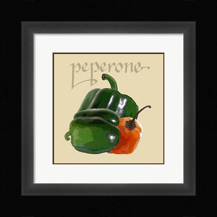 Framed Italian Vegetable IV Print