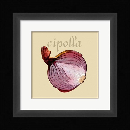 Framed Italian Vegetable VI Print