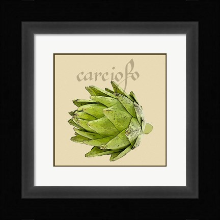 Framed Italian Vegetable VIII Print