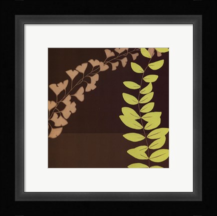 Framed Serpentine Vines III Print