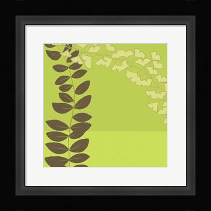 Framed Serpentine Vines IV Print