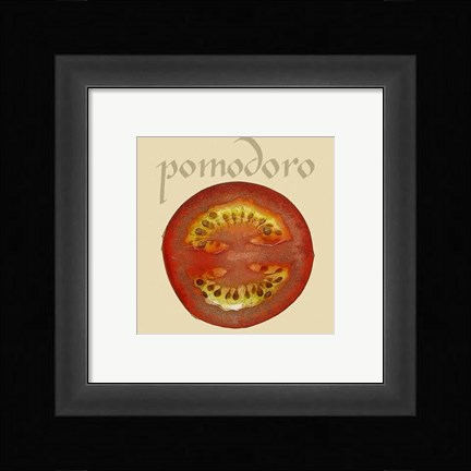 Framed Italian Vegetables II Print