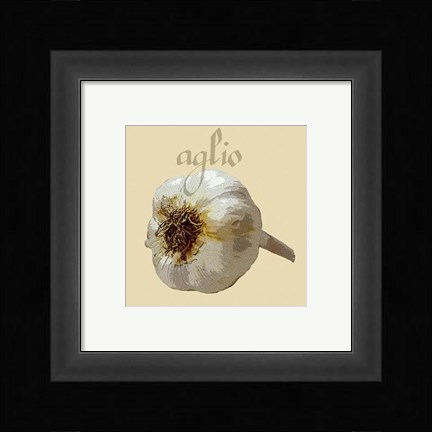 Framed Italian Vegetables III Print