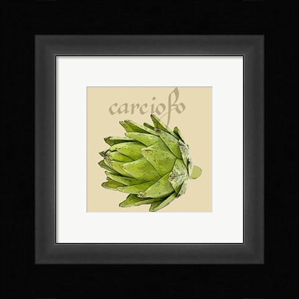 Framed Italian Vegetables VIII Print