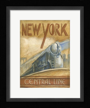 Framed New York Central Line Print