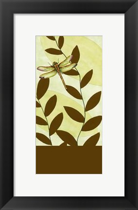 Framed Dragonfly Whimsey I Print