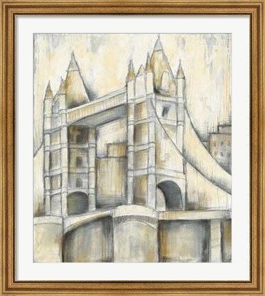 Framed Urban Bridgescape II Print