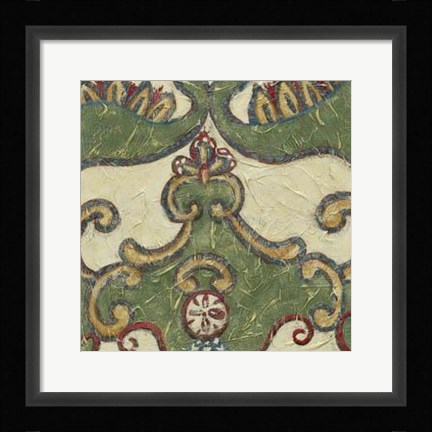 Framed Textured Tapestry II Print