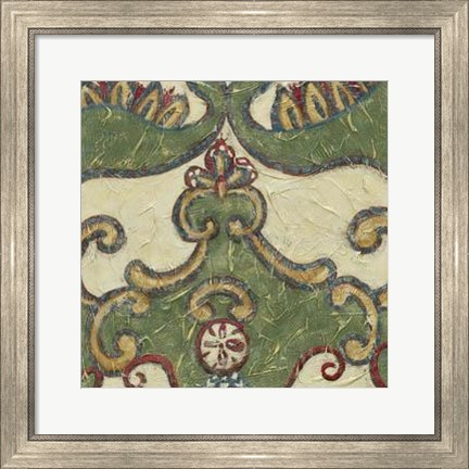 Framed Textured Tapestry II Print