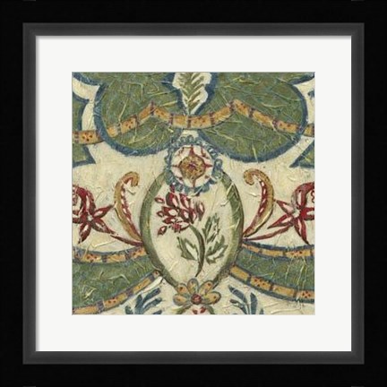 Framed Textured Tapestry III Print