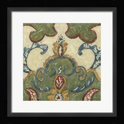 Framed Textured Tapestry IV Print