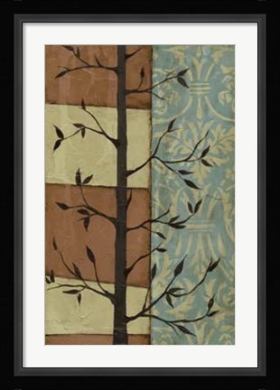 Framed Arts Crafts Silhouette I Print