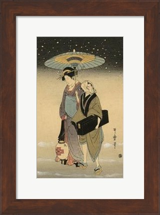 Framed Women Of Japan I Print