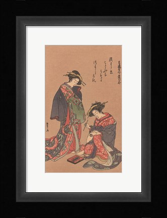 Framed Women Of Japan III Print