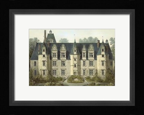 Framed Petite French Chateaux III Print