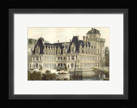 Framed Petite French Chateaux V Print