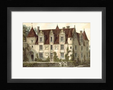 Framed Petite French Chateaux VI Print