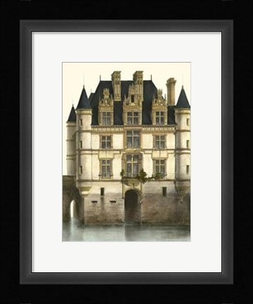 Framed Petite French Chateaux XI Print