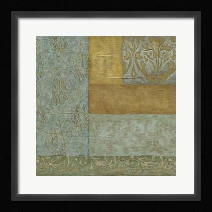 Framed Mediterranean Tapestry I Print