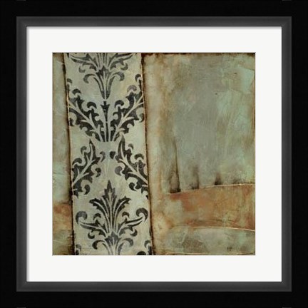 Framed Damask Harmony I Print
